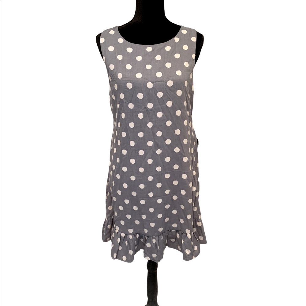 Fantastic Fawn Blue polka dot Mini Dress NWT